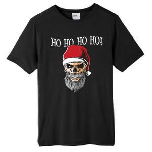 Ho Ho Ho Skeleton Bearded Skull Santa Tall Fusion ChromaSoft Performance T-Shirt