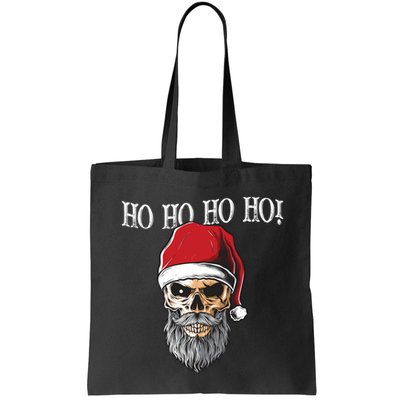 Ho Ho Ho Skeleton Bearded Skull Santa Bag
