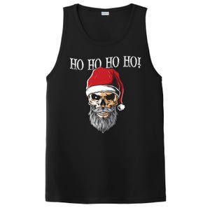 Ho Ho Ho Skeleton Bearded Skull Santa PosiCharge Competitor Tank