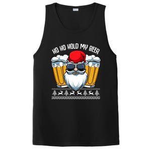 Ho Ho Hold My Beer Santa Claus Christmas Ing Party Gift Cute Gift PosiCharge Competitor Tank