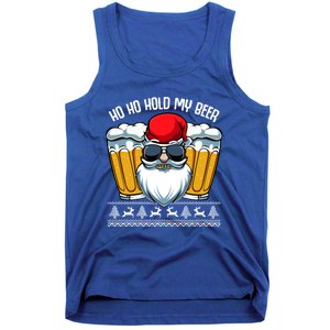 Ho Ho Hold My Beer Santa Claus Christmas Ing Party Gift Cute Gift Tank Top