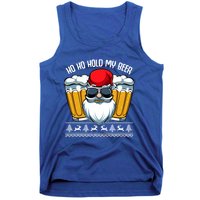 Ho Ho Hold My Beer Santa Claus Christmas Ing Party Gift Cute Gift Tank Top