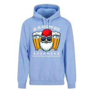 Ho Ho Hold My Beer Santa Claus Christmas Ing Party Gift Cute Gift Unisex Surf Hoodie