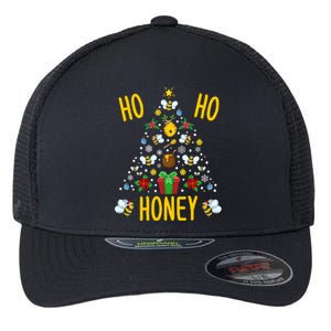 Ho Ho Honey Bees Beekeeping Christmas Beekeeper Gift Flexfit Unipanel Trucker Cap