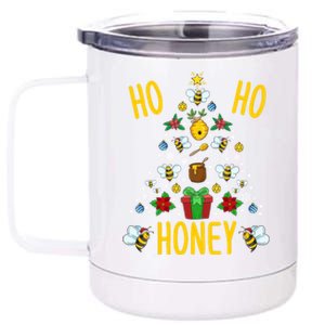 Ho Ho Honey Bees Beekeeping Christmas Beekeeper Gift 12 oz Stainless Steel Tumbler Cup