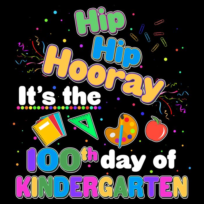 Hip Hip Hooray It's The 100th Day Of Kindergarten Wool Snapback Cap
