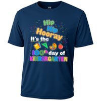 Hip Hip Hooray It's The 100th Day Of Kindergarten Cooling Performance Crew T-Shirt