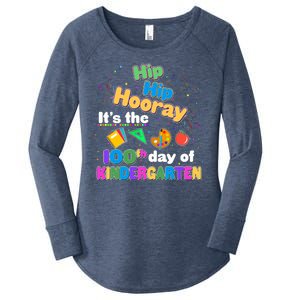 Hip Hip Hooray It's The 100th Day Of Kindergarten Women's Perfect Tri Tunic Long Sleeve Shirt