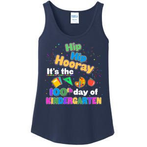 Hip Hip Hooray It's The 100th Day Of Kindergarten Ladies Essential Tank