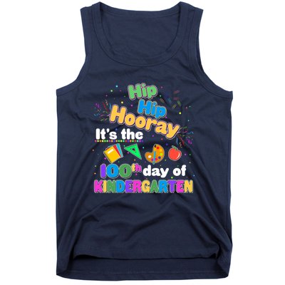 Hip Hip Hooray It's The 100th Day Of Kindergarten Tank Top