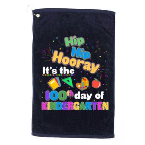 Hip Hip Hooray It's The 100th Day Of Kindergarten Platinum Collection Golf Towel