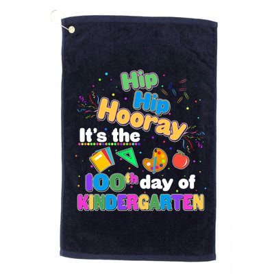 Hip Hip Hooray It's The 100th Day Of Kindergarten Golf Towel