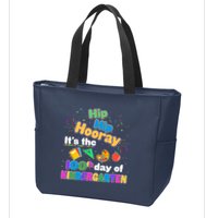 Hip Hip Hooray It's The 100th Day Of Kindergarten Zip Tote Bag