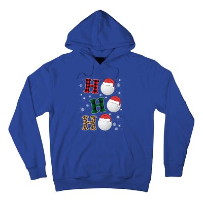 Ho Ho Ho Funny Santa Claus Golf Lovers Christmas Plaid Meaningful Gift Hoodie