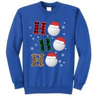 Ho Ho Ho Funny Santa Claus Golf Lovers Christmas Plaid Meaningful Gift Sweatshirt