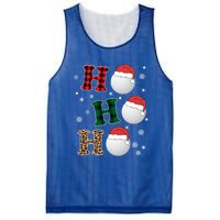 Ho Ho Ho Funny Santa Claus Golf Lovers Christmas Plaid Meaningful Gift Mesh Reversible Basketball Jersey Tank