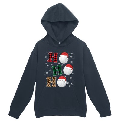 Ho Ho Ho Funny Santa Claus Golf Lovers Christmas Plaid Meaningful Gift Urban Pullover Hoodie