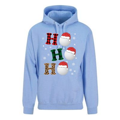 Ho Ho Ho Funny Santa Claus Golf Lovers Christmas Plaid Meaningful Gift Unisex Surf Hoodie