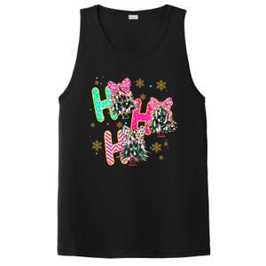 Ho Ho Ho Coquette Bow Christmas Tree Snowflake Xmas Holiday Cool Gift PosiCharge Competitor Tank