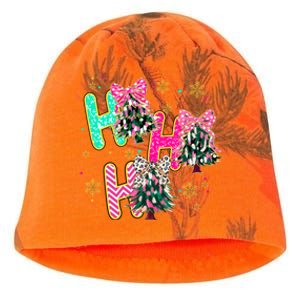 Ho Ho Ho Coquette Bow Christmas Tree Snowflake Xmas Holiday Cool Gift Kati - Camo Knit Beanie