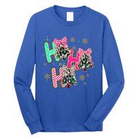 Ho Ho Ho Coquette Bow Christmas Tree Snowflake Xmas Holiday Cool Gift Long Sleeve Shirt