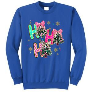 Ho Ho Ho Coquette Bow Christmas Tree Snowflake Xmas Holiday Cool Gift Sweatshirt