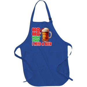 Ho Ho Holy Shit I Need A Beer Funny Christmas Ing Meaningful Gift Full-Length Apron With Pockets