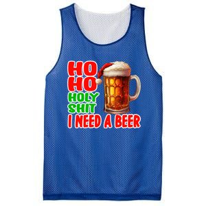 Ho Ho Holy Shit I Need A Beer Funny Christmas Ing Meaningful Gift Mesh Reversible Basketball Jersey Tank