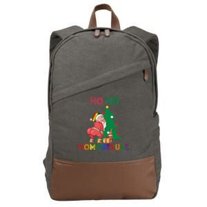 Ho Ho Ho Sexual Gay Santa LGBT Pride Rainbow Christmas Xmas Holiday Cotton Canvas Backpack