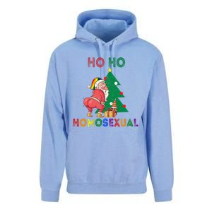 Ho Ho Ho Sexual Gay Santa LGBT Pride Rainbow Christmas Xmas Holiday Unisex Surf Hoodie