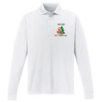 Ho Ho Ho Sexual Gay Santa LGBT Pride Rainbow Christmas Xmas Holiday Performance Long Sleeve Polo