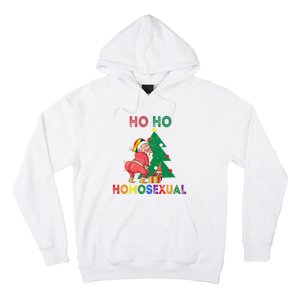 Ho Ho Ho Sexual Gay Santa LGBT Pride Rainbow Christmas Xmas Holiday Hoodie