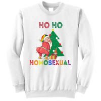 Ho Ho Ho Sexual Gay Santa LGBT Pride Rainbow Christmas Xmas Holiday Sweatshirt