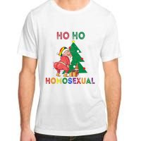 Ho Ho Ho Sexual Gay Santa LGBT Pride Rainbow Christmas Xmas Holiday Adult ChromaSoft Performance T-Shirt