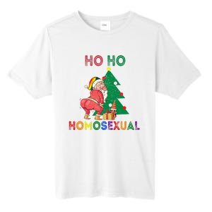 Ho Ho Ho Sexual Gay Santa LGBT Pride Rainbow Christmas Xmas Holiday Tall Fusion ChromaSoft Performance T-Shirt