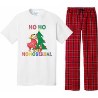 Ho Ho Ho Sexual Gay Santa LGBT Pride Rainbow Christmas Xmas Holiday Pajama Set