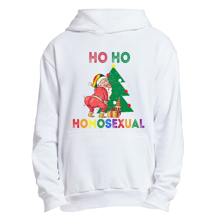 Ho Ho Ho Sexual Gay Santa LGBT Pride Rainbow Christmas Xmas Holiday Urban Pullover Hoodie