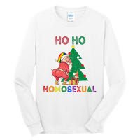 Ho Ho Ho Sexual Gay Santa LGBT Pride Rainbow Christmas Xmas Holiday Tall Long Sleeve T-Shirt