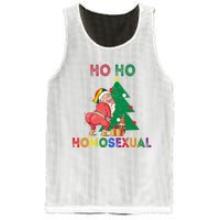 Ho Ho Ho Sexual Gay Santa LGBT Pride Rainbow Christmas Xmas Holiday Mesh Reversible Basketball Jersey Tank