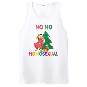 Ho Ho Ho Sexual Gay Santa LGBT Pride Rainbow Christmas Xmas Holiday PosiCharge Competitor Tank