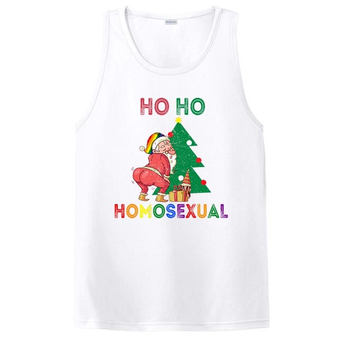 Ho Ho Ho Sexual Gay Santa LGBT Pride Rainbow Christmas Xmas Holiday PosiCharge Competitor Tank