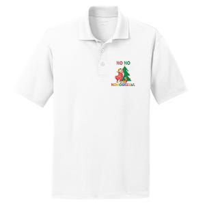 Ho Ho Ho Sexual Gay Santa LGBT Pride Rainbow Christmas Xmas Holiday PosiCharge RacerMesh Polo