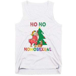 Ho Ho Ho Sexual Gay Santa LGBT Pride Rainbow Christmas Xmas Holiday Tank Top