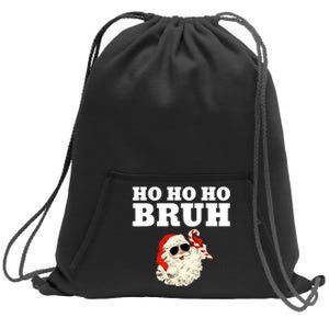 Ho Ho Ho Bruh Funny Christmas Santa Sweatshirt Cinch Pack Bag