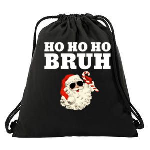 Ho Ho Ho Bruh Funny Christmas Santa Drawstring Bag