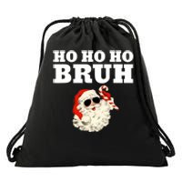 Ho Ho Ho Bruh Funny Christmas Santa Drawstring Bag