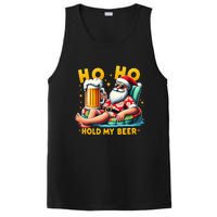 Ho Ho Hold My Beer Christmas In July Summer Santa Sunglasses PosiCharge Competitor Tank