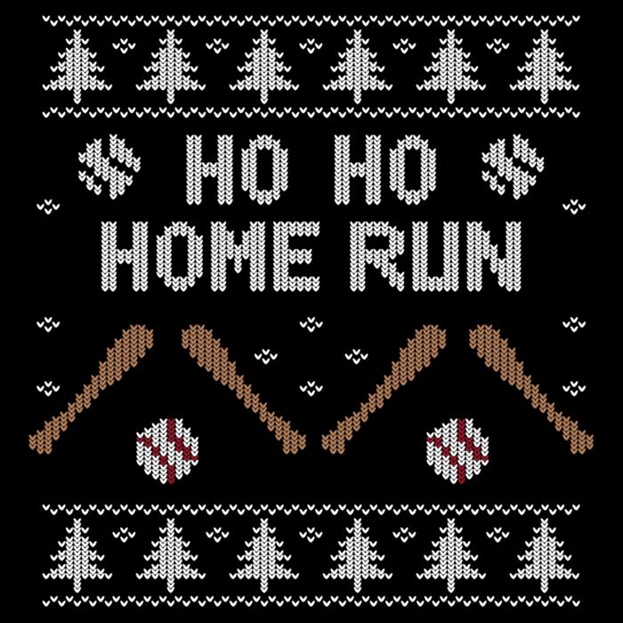 Ho Ho HOME Run Funny Ugly Christmas Baseball lover Backpack