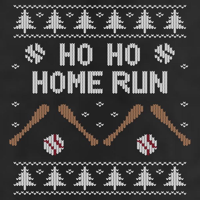 Ho Ho HOME Run Funny Ugly Christmas Baseball lover 11oz C Handle Ceramic Mug