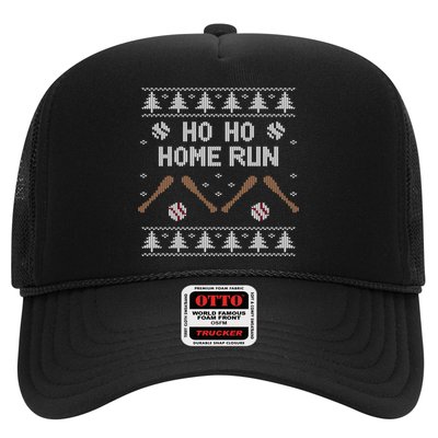 Ho Ho HOME Run Funny Ugly Christmas Baseball lover Hat